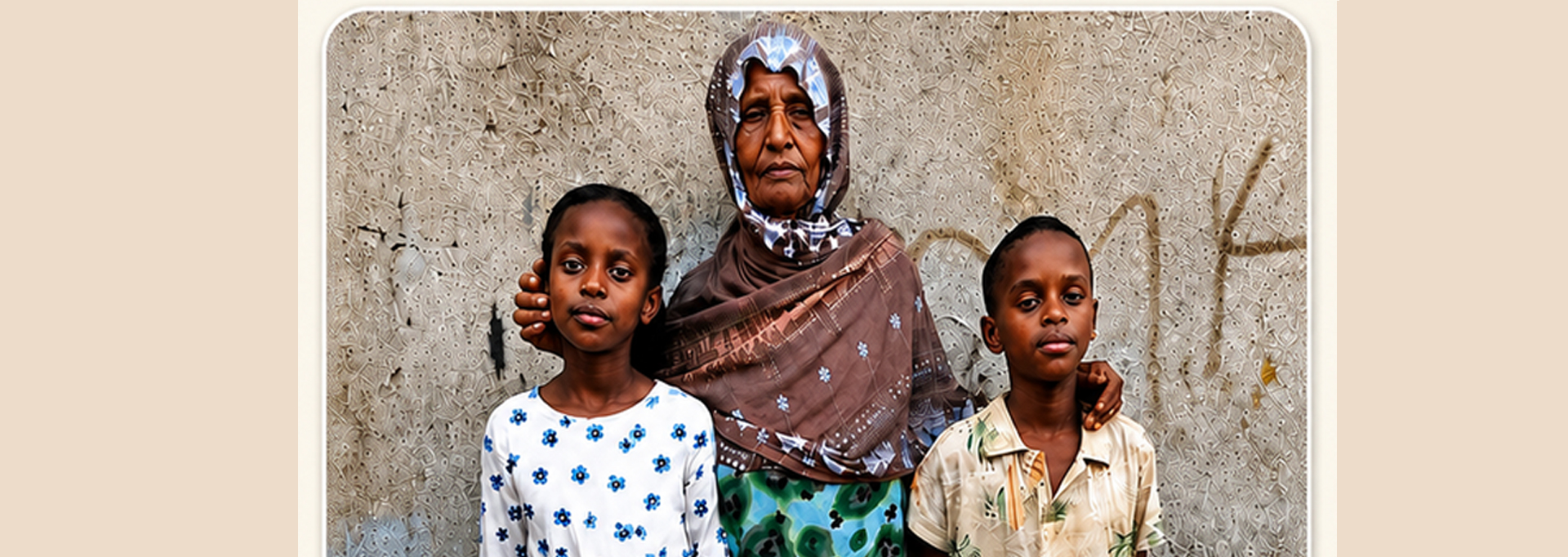 Support to an orphan family and their children